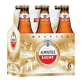 Amstel Light Lager Beer 12 Oz Left Picture